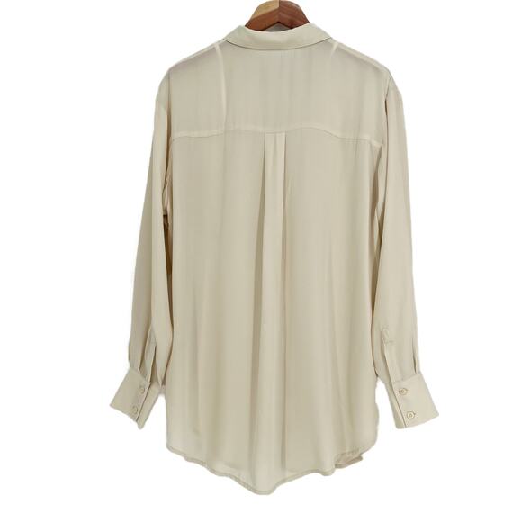 REMI X REVOLVE Michelle Button Up Shirt in Bone size Large - Picture 12 of 15